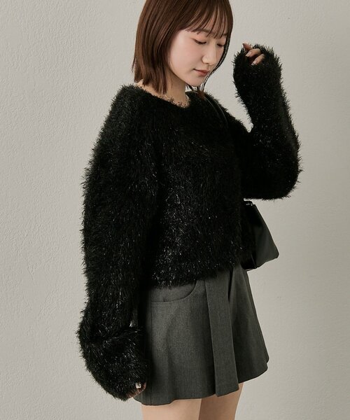 mline（エムライン）の「[mline]【大好評リバイバル！】ラメシャギーニット（ニット/セーター・レディース・ベージュ/ブラック・FREE）」の22枚目の写真