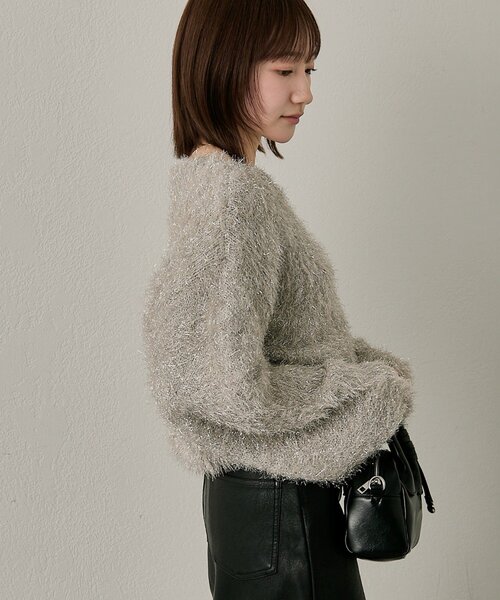 mline（エムライン）の「[mline]【大好評リバイバル！】ラメシャギーニット（ニット/セーター・レディース・ベージュ/ブラック・FREE）」の13枚目の写真