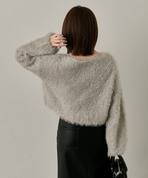 mline（エムライン）の「[mline]【大好評リバイバル！】ラメシャギーニット（ニット/セーター・レディース・ベージュ/ブラック・FREE）」の14枚目の写真