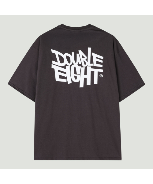 DOUBLE EIGHT(ダブルエイト)の「ダブルロゴ半袖(チャコール)(Tシャツ/カットソー・メンズ・チャコール・FREE)」の1枚目の写真