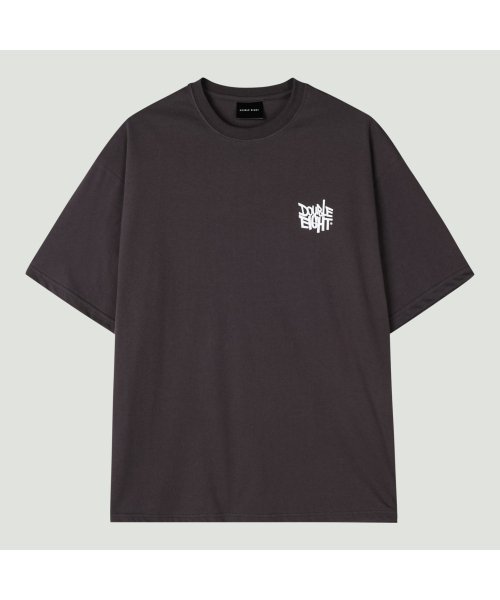 DOUBLE EIGHT(ダブルエイト)の「ダブルロゴ半袖(チャコール)(Tシャツ/カットソー・メンズ・チャコール・FREE)」の2枚目の写真