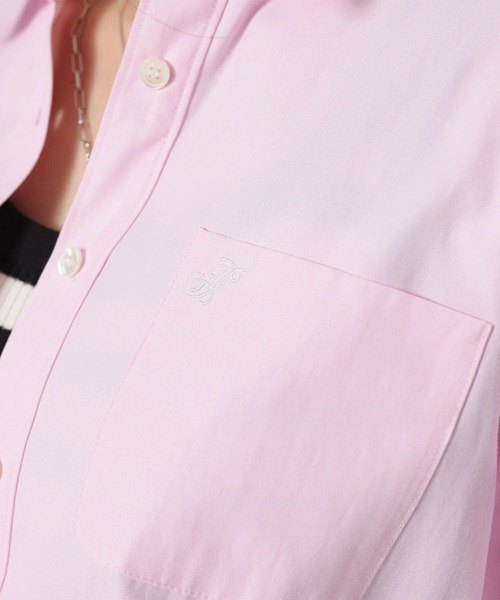 JUSGLITTY（ジャスグリッティー）の「刺繍入りシャツ（シャツ/ブラウス・レディース・ピンク・1/2）」の11枚目の写真