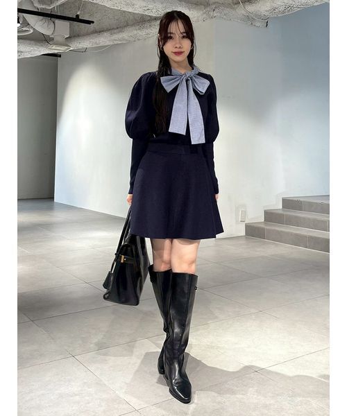 NEW YEAR'S SPECIAL ITEM】ボウタイニットセットアップ（ワンピース