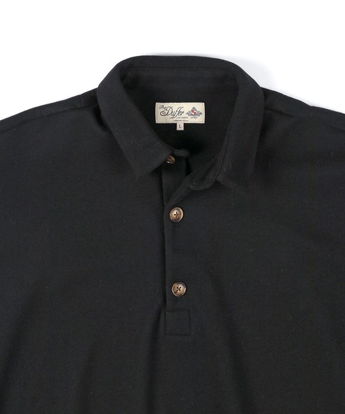 The DUFFER of ST.GEORGE（ザダファーオブセントジョージ）の「WOOL LIKE PONTE PO SHIRT：ポンチ素材 ウールライク プルオーバーシャツ（シャツ/ブラウス・メンズ・チャコールグレー/ブラック・MEDIUM/LARGE/X-LARGE）」の11枚目の写真