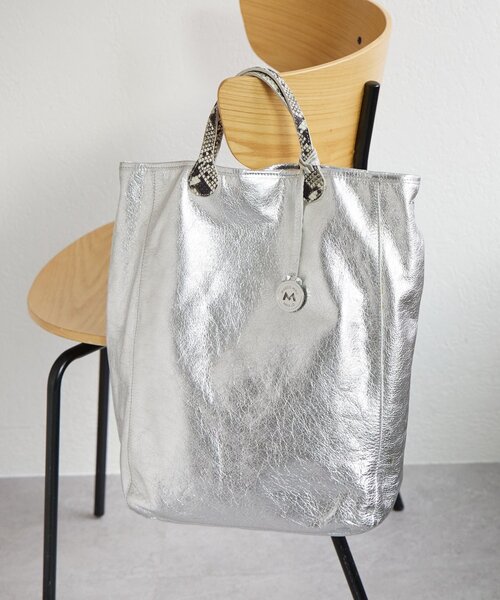 LIVETART（リヴェタート）の「《MARCO MASI》シルバートートバッグ（トートバッグ・レディース・ブラック・FREE）」の2枚目の写真