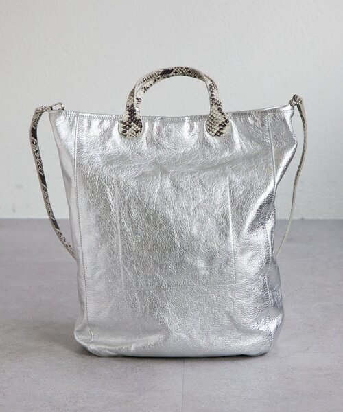 LIVETART（リヴェタート）の「《MARCO MASI》シルバートートバッグ（トートバッグ・レディース・ブラック・FREE）」の4枚目の写真