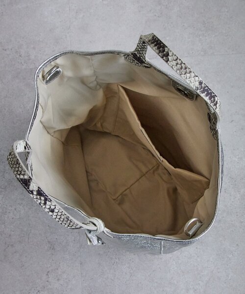 LIVETART（リヴェタート）の「《MARCO MASI》シルバートートバッグ（トートバッグ・レディース・ブラック・FREE）」の10枚目の写真