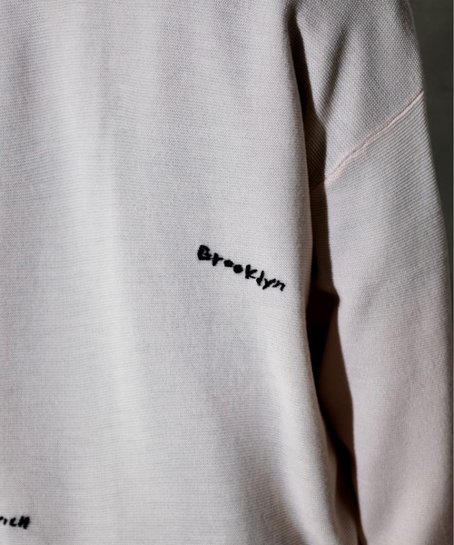 PENNEYS(ぺニーズ)の「PENNEY'S ぺニーズ / HAND EMBROIDERY CARDIGAN 刺繍 カーディガン(カーディガン/ボレロ・メンズ・スモークピンク/ホワイト・MEDIUM/LARGE)」の13枚目の写真