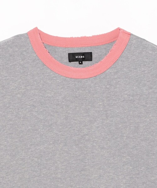 BEAMS(ビームス)の「ダメージ リンガー Tシャツ【リラックスフィット】(Tシャツ/カットソー・メンズ・グレー系その他/ネイビー・M/S/L/XL)」の17枚目の写真