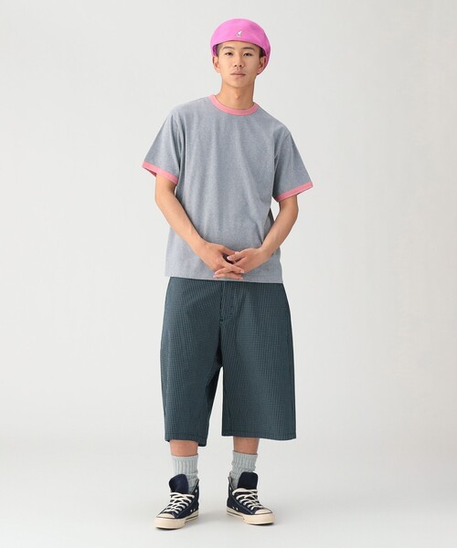 BEAMS(ビームス)の「ダメージ リンガー Tシャツ【リラックスフィット】(Tシャツ/カットソー・メンズ・グレー系その他/ネイビー・M/S/L/XL)」の13枚目の写真
