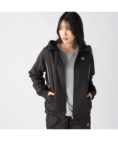 FILA(フィラ)の「FILA フィラ スポーツ ライトリップ フリース ハイブリット ジャケット(ブルゾン・レディース・ブラック/チャコールグレー/ネイビー・L/M/LL)」の4枚目の写真