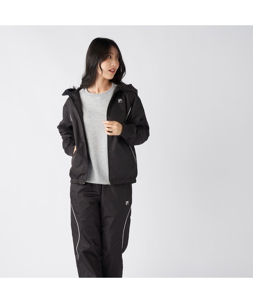 FILA(フィラ)の「FILA フィラ スポーツ ライトリップ フリース ハイブリット ジャケット(ブルゾン・レディース・ブラック/チャコールグレー/ネイビー・L/M/LL)」の5枚目の写真