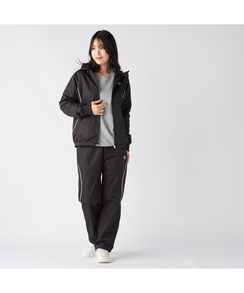 FILA(フィラ)の「FILA フィラ スポーツ ライトリップ フリース ハイブリット ジャケット(ブルゾン・レディース・ブラック/チャコールグレー/ネイビー・L/M/LL)」の6枚目の写真