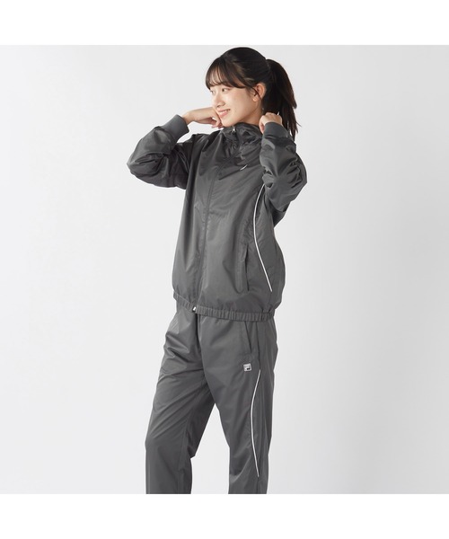 FILA(フィラ)の「FILA フィラ スポーツ ライトリップ フリース ハイブリット ジャケット(ブルゾン・レディース・ブラック/チャコールグレー/ネイビー・L/M/LL)」の8枚目の写真