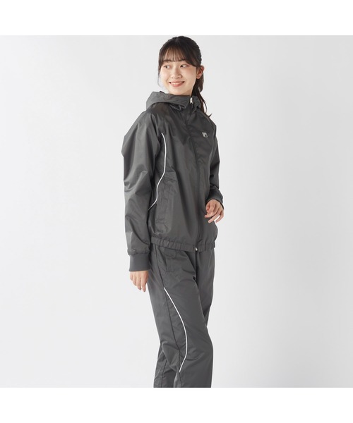 FILA(フィラ)の「FILA フィラ スポーツ ライトリップ フリース ハイブリット ジャケット(ブルゾン・レディース・ブラック/チャコールグレー/ネイビー・L/M/LL)」の9枚目の写真