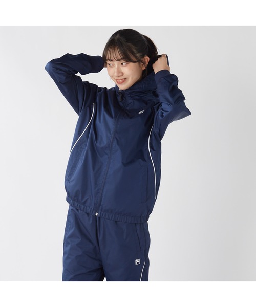 FILA(フィラ)の「FILA フィラ スポーツ ライトリップ フリース ハイブリット ジャケット(ブルゾン・レディース・ブラック/チャコールグレー/ネイビー・L/M/LL)」の13枚目の写真