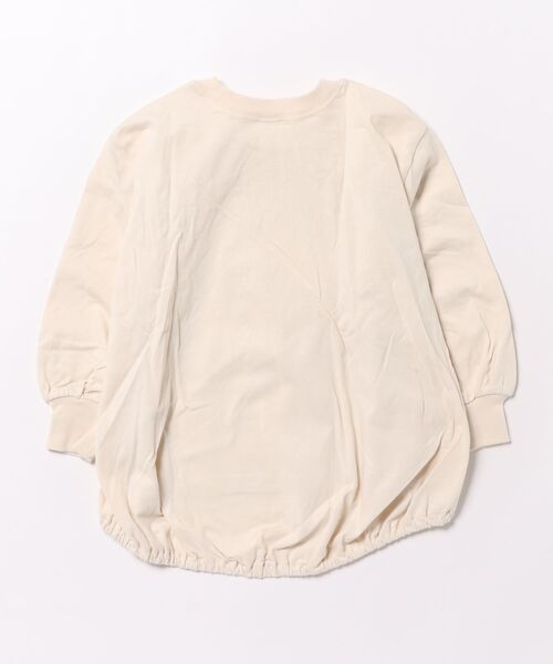 NHT（エヌエイチティー）の「エヌエイチティー LILYスリットロングＴシャツ（Tシャツ/カットソー・キッズ・サックスブルー/アイボリー・110cm/120cm/130cm/140cm/150cm/160cm）」の3枚目の写真