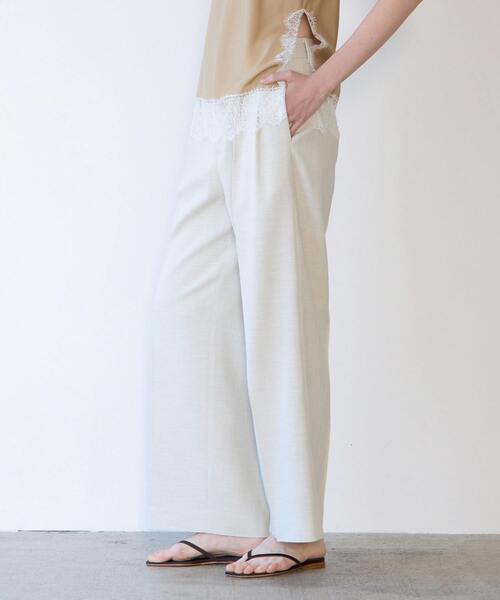 martinique（マルティニーク）の「タックパンツ（セットアップ可）（その他パンツ・レディース・ホワイト系その他・2/1）」の2枚目の写真