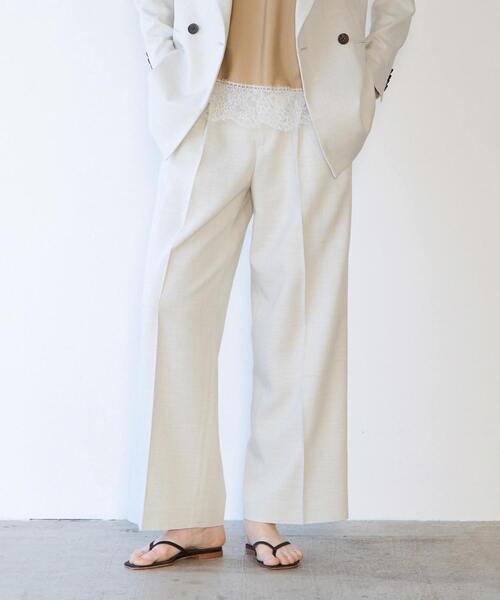 martinique（マルティニーク）の「タックパンツ（セットアップ可）（その他パンツ・レディース・ホワイト系その他・2/1）」の3枚目の写真