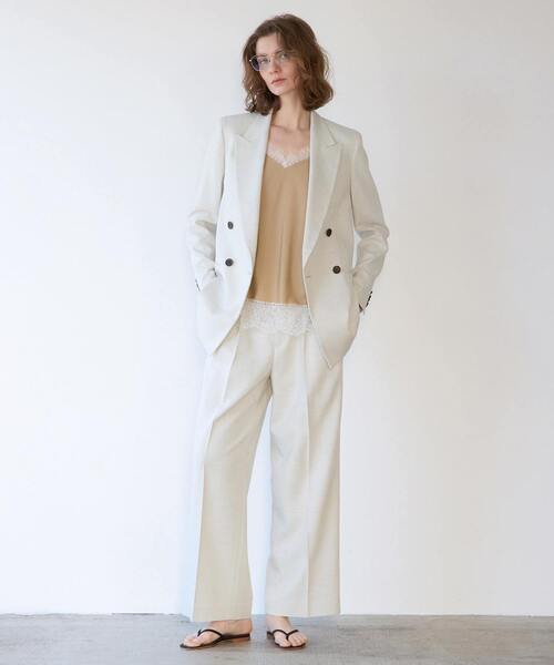 martinique（マルティニーク）の「タックパンツ（セットアップ可）（その他パンツ・レディース・ホワイト系その他・2/1）」の5枚目の写真