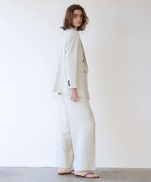 martinique（マルティニーク）の「タックパンツ（セットアップ可）（その他パンツ・レディース・ホワイト系その他・2/1）」の6枚目の写真