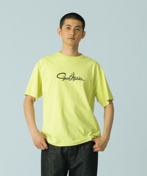 SILAS(サイラス)の「CURSIVE SILAS AND MARIA S/S TEE(Tシャツ/カットソー・メンズ・ホワイト/ブラック/イエロー・L/M/XL)」の9枚目の写真