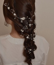 TONE SELECT GOODS | 【resonance】フラワーモチーフ パール ヘッドドレス【オケージョン】(その他ヘアアクセサリー)