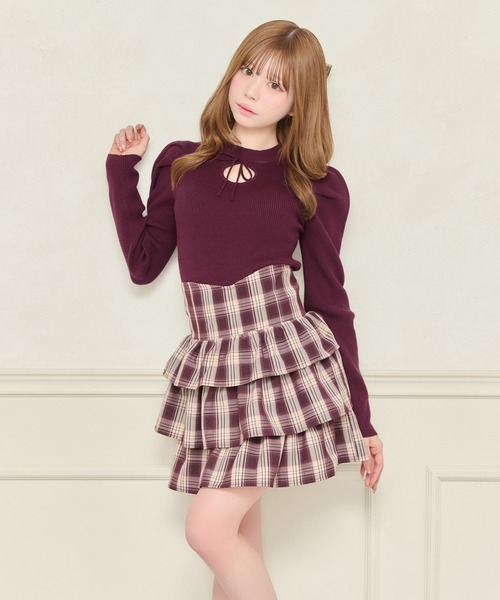 セール】ハイウエストティアードミニスカート（スカート）｜apres jour