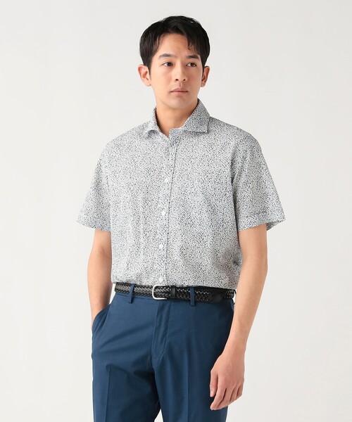 BEAMS HEART（ビームスハート）の「シアサッカー 小花柄プリント カッタウェイカラー シャツ 26SS（シャツ/ブラウス・メンズ・ホワイト・LARGE/MEDIUM/SMALL/X-LARGE）」の4枚目の写真