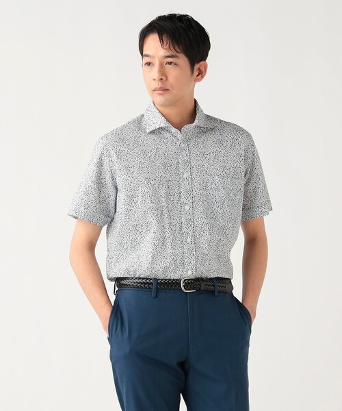 BEAMS HEART（ビームスハート）の「シアサッカー 小花柄プリント カッタウェイカラー シャツ 26SS（シャツ/ブラウス・メンズ・ホワイト・LARGE/MEDIUM/SMALL/X-LARGE）」の5枚目の写真