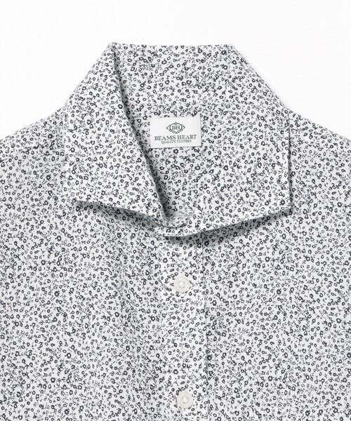 BEAMS HEART（ビームスハート）の「シアサッカー 小花柄プリント カッタウェイカラー シャツ 26SS（シャツ/ブラウス・メンズ・ホワイト・LARGE/MEDIUM/SMALL/X-LARGE）」の7枚目の写真