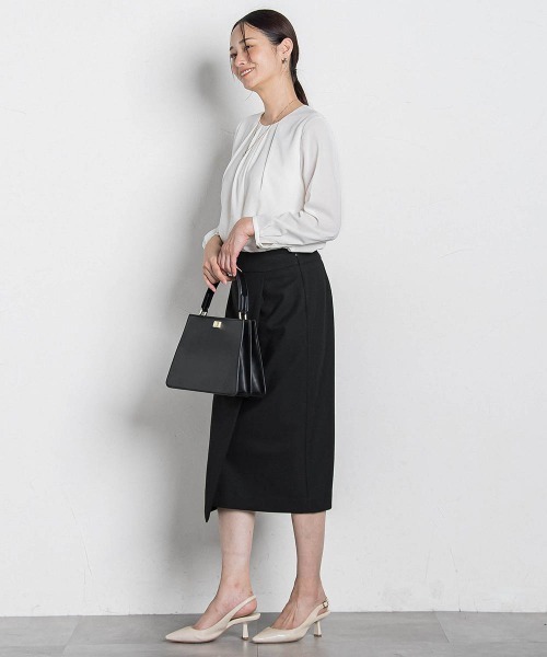LAUTREAMONT(ロートレアモン)の「フロントタックブラウス≪透けにくい≫(シャツ/ブラウス・レディース・ホワイト・9号)」の11枚目の写真