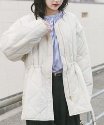 ITEMS URBANRESEARCH（アイテムズ アーバンリサーチ）の「『撥水』ドロストサイドオープン中綿ブルゾン（ブルゾン）」