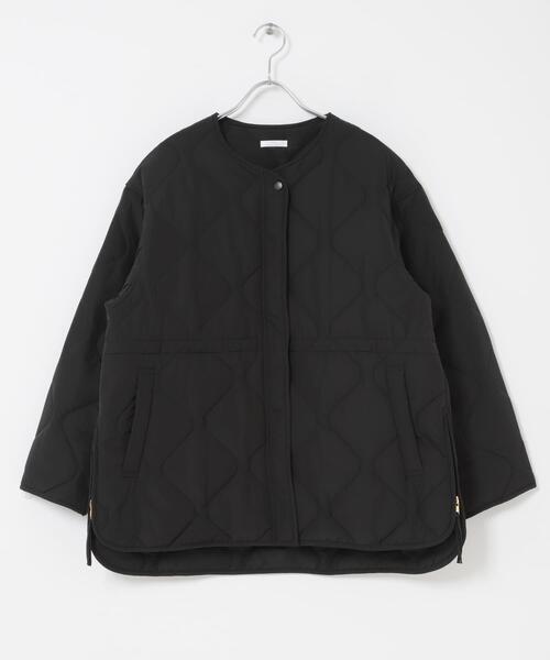 ITEMS URBANRESEARCH（アイテムズ アーバンリサーチ）の「『撥水』ドロストサイドオープン中綿ブルゾン（ブルゾン・レディース・カーキ/ブラック/ホワイト系その他・FREE）」の9枚目の写真