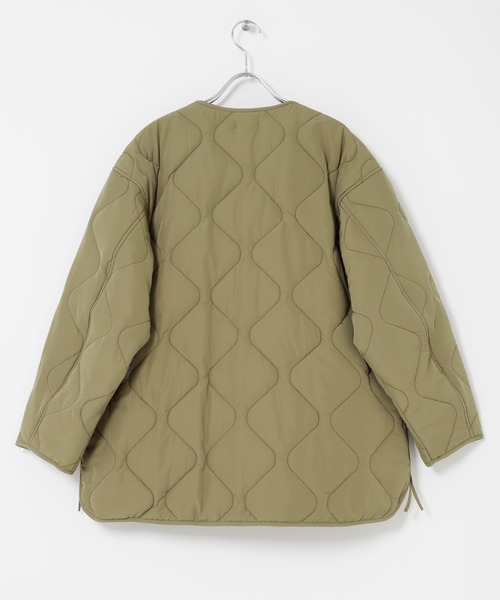 ITEMS URBANRESEARCH（アイテムズ アーバンリサーチ）の「ドロストサイドオープン中綿ブルゾン（ブルゾン・レディース・カーキ/ブラック/ホワイト系その他・FREE）」の11枚目の写真