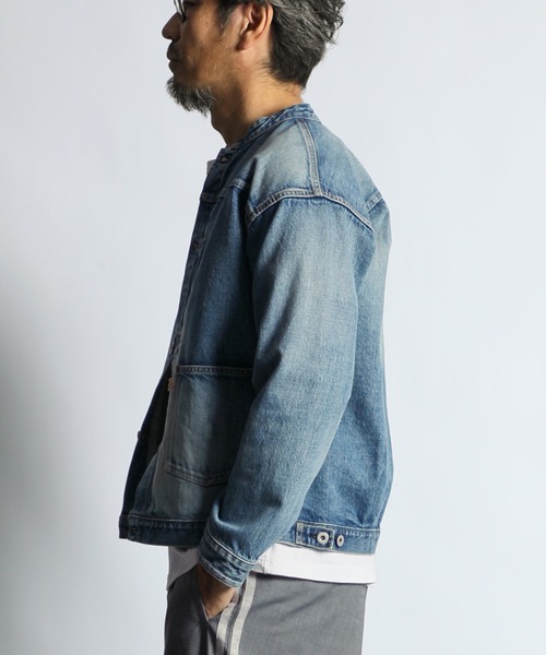 MADE IN JAPAN BAND COLLAR TRUCKER JK：岡山デニム バンドカラー