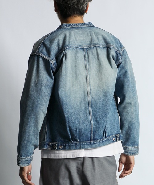MADE IN JAPAN BAND COLLAR TRUCKER JK：岡山デニム バンドカラー
