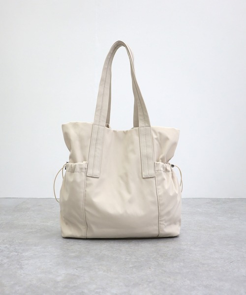 COLDE （コルデ）の「ギャザーポケットトートバッグ（トートバッグ・レディース・アイボリー/ブラック/グレー/ブルー・FREE）」の6枚目の写真