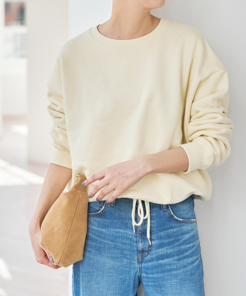 Spick & Span(スピックアンドスパン)の「ソフト裏毛プルオーバー(スウェット・レディース・ベージュ/イエロー系その他/ホワイト系その他・FREE)」の6枚目の写真