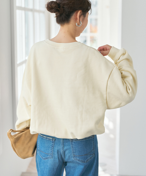 Spick & Span(スピックアンドスパン)の「ソフト裏毛プルオーバー(スウェット・レディース・ベージュ/イエロー系その他/ホワイト系その他・FREE)」の8枚目の写真
