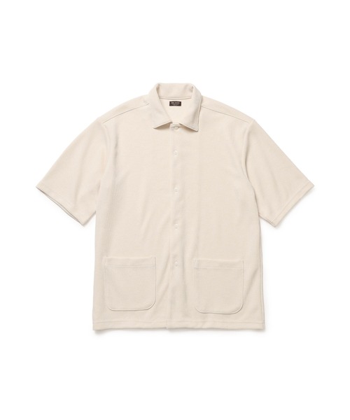 MR.OLIVE（ミスターオリーブ）の「POLYESTER HEMP JERSEY  / SHORT/S SERVICE SHIRT /M261135（シャツ/ブラウス・メンズ・アイボリー/ブラック/ブラウン・MEDIUM/LARGE）」の11枚目の写真