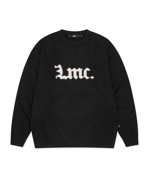 LMCの「GOTHIC NAME KNIT SWEATER black(ニット/セーター・レディース・その他・S/M/L)」の1枚目の写真