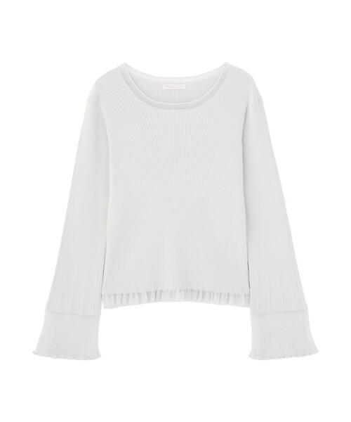 PROPORTION BODY DRESSING（プロポーションボディドレッシング）の「部分シアーフレアスリーブニットトップス / 1216170213（ニット/セーター・レディース・ホワイト系その他/ライトグリーン/ピンク/ブルー・MEDIUM/SMALL）」の20枚目の写真