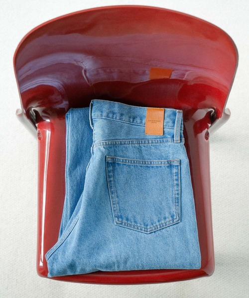 ADAM ET ROPE'(アダムエロペ)の「ブリーチ ストレート スラックスデニム / ADAM ET ROPE' JEANS -IMAG-(デニムパンツ・メンズ・ブルー系その他4・XL/S/M/L)」の10枚目の写真