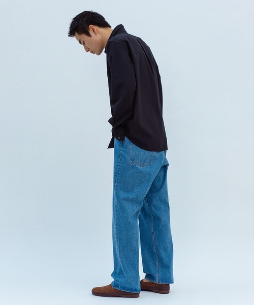 ADAM ET ROPE'(アダムエロペ)の「ブリーチ ストレート スラックスデニム / ADAM ET ROPE' JEANS -IMAG-(デニムパンツ・メンズ・ブルー系その他4・XL/S/M/L)」の15枚目の写真