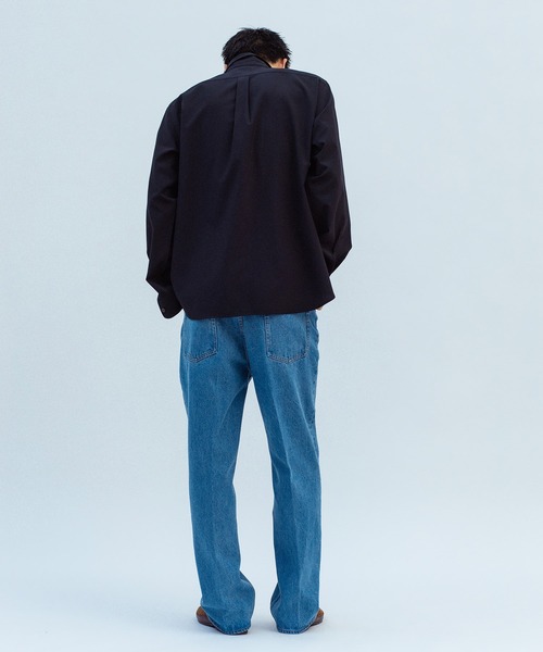 ADAM ET ROPE'(アダムエロペ)の「ブリーチ ストレート スラックスデニム / ADAM ET ROPE' JEANS -IMAG-(デニムパンツ・メンズ・ブルー系その他4・XL/S/M/L)」の16枚目の写真