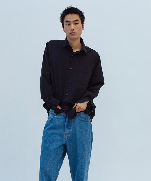 ADAM ET ROPE'(アダムエロペ)の「ブリーチ ストレート スラックスデニム / ADAM ET ROPE' JEANS -IMAG-(デニムパンツ・メンズ・ブルー系その他4・XL/S/M/L)」の19枚目の写真