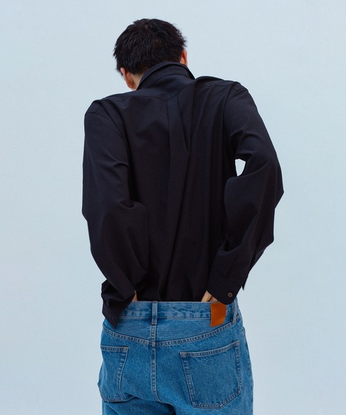 ADAM ET ROPE'(アダムエロペ)の「ブリーチ ストレート スラックスデニム / ADAM ET ROPE' JEANS -IMAG-(デニムパンツ・メンズ・ブルー系その他4・XL/S/M/L)」の20枚目の写真