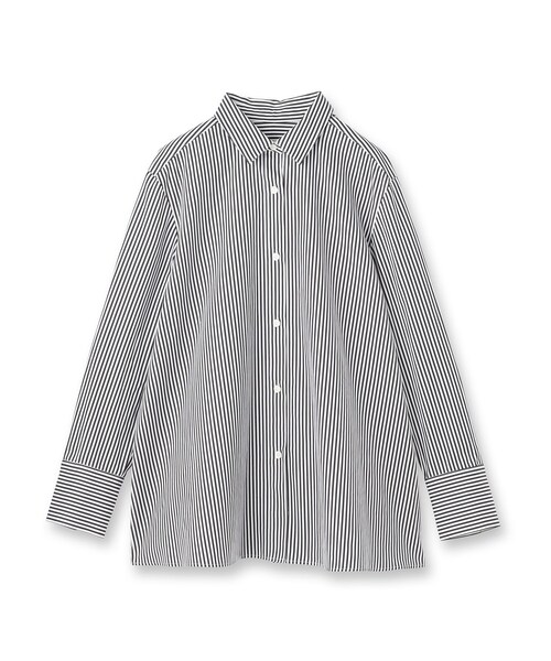 UNTITLED(アンタイトル)の「◆【コットン100/洗える】コットンブロードAラインシャツ(シャツ/ブラウス・レディース・オフホワイト/ブラック系2/ベージュ系その他5・48/44/04/00/02)」の4枚目の写真
