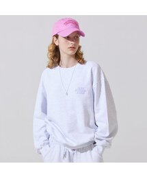 ADAUL（アダウル）の「バックAD刺繍ルーズフィットスウェットシャツ - ホワイトメランジ（スウェット）」